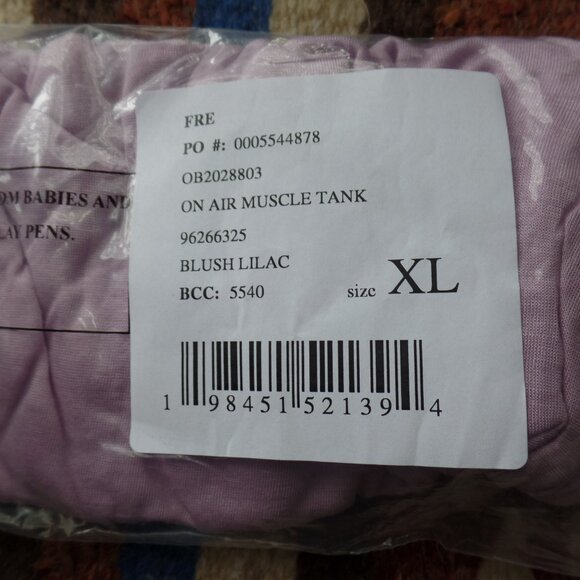 FREE PEOPLE On Air Muscle Tank / Blush Lilac NWT NIB - Picture 6 of 7